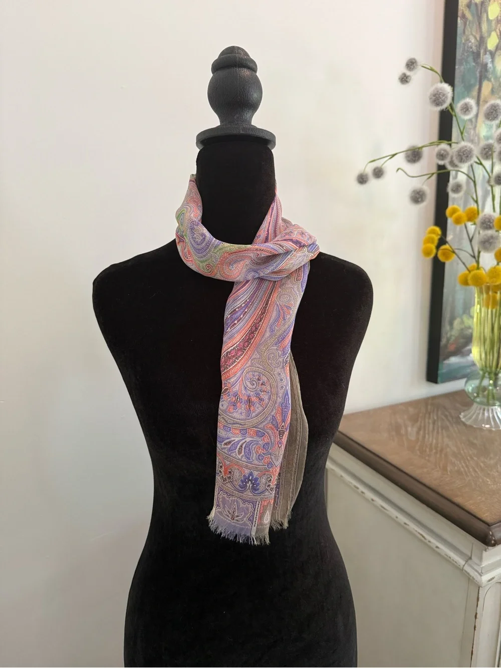 Etro Silk Shawl Multicolor Made in Italy